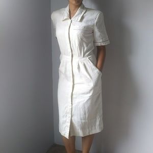 Vintage Nurses dress pinup Liz Claiborne